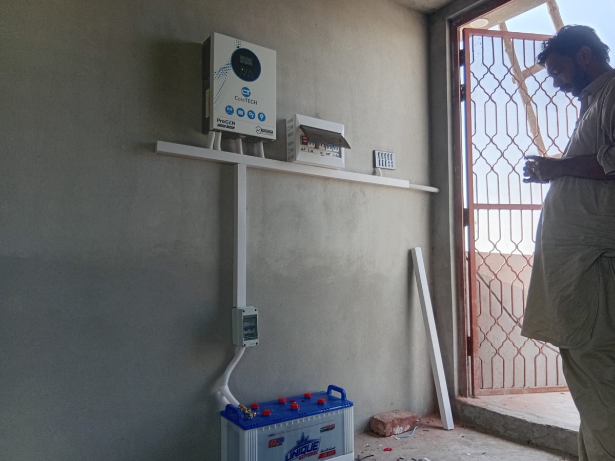 CoreTECH ProGEN inverter with tubular battery domestic install