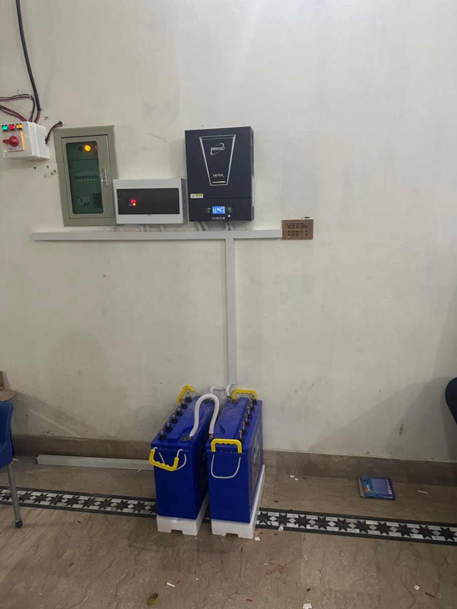 Homage Vertex inverter with two tubular batteries clean install